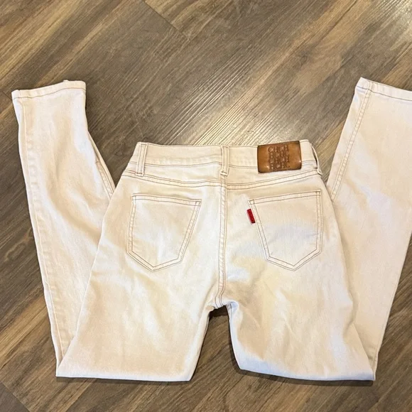 Carolina Herrera Cream Denim straight leg slim Pants